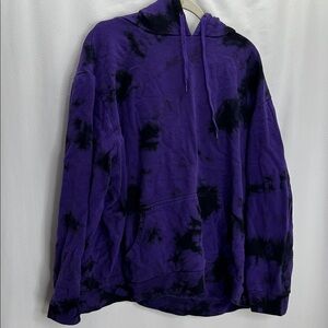 Black craft cult  Purple and Black Tie-Dye Hoodie 3x